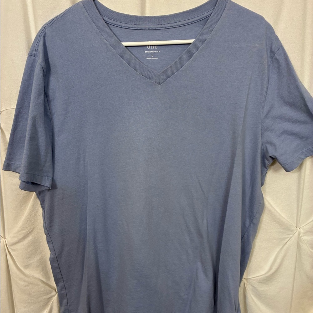 Lot of 10 Men's Large V-Neck and Polos. Various colors.